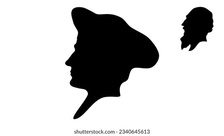 Thomas More Silhouette, hochwertiger Vektorgrafik