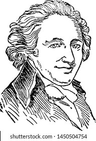 Thomas Paine, Vintage Engraved Illustration