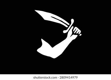 Thomas Tew National Flag Flat Vector Illustration Isolated on Transparent Background