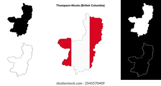 Thompson-Nicola District (British Columbia) mapa detalhado