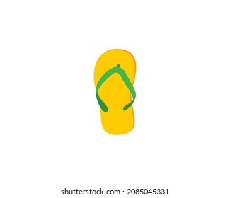 Thong Sandal vector isolated icon. Flip Flops emoji illustration. Slippers vector isolated emoticon