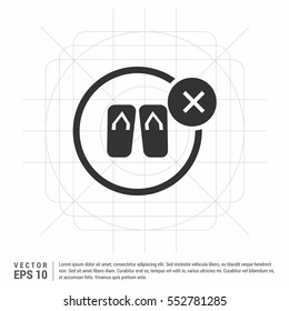 Thongs icon illustration isolated vector sign symbol.


