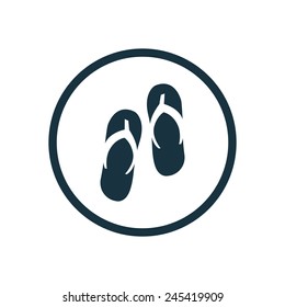 thongs icon on white background 