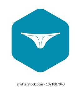 Thongs icon. Simple illustration of vector icon for web