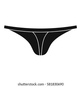 Thongs icon. Simple illustration of vector icon for web