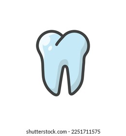 Thooth Icon. Thooth Logo. Vector Illustration. Isolated on White Background. Editable Stroke