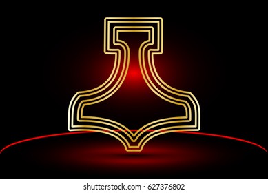 Thor hammer , Thor hammer vector illustration