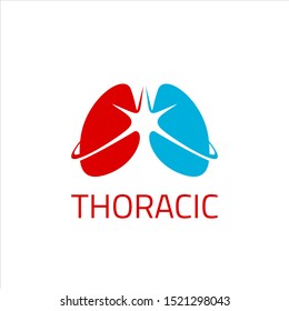 Thoracic Lung Logo Simple Vector For Medical Design Element