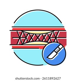 thoracotomy surgery hospital color icon vector. thoracotomy surgery hospital sign. isolated symbol illustration
