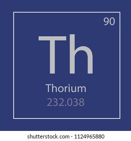 Thorium Th chemical element icon- vector illustration