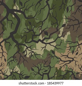 Thorn camouflage seamless pattern