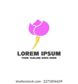 Thorn Flower Logo. Easy To Edit. EPS 10
