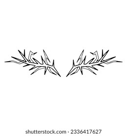 thorn illustration vector with concept