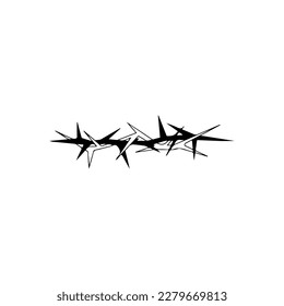  thorn vector illustration with concept
