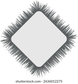 Thorny Comic Black and White Color burst. Pop art retro vector Illustrator.