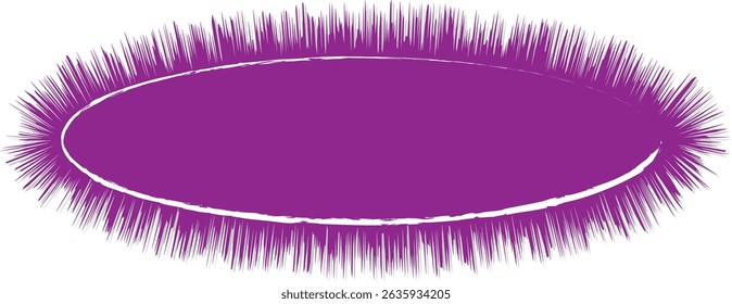 Thorny Comic purple Color burst. Pop art retro vector Illustrator.