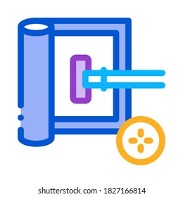 thorough cleaning of carpet icon vector. thorough cleaning of carpet sign. color symbol illustration