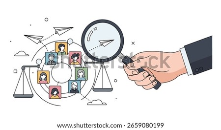 Thorough examination of social network connections and individual data through legal scales and magnifying glass