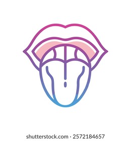 Thorough Tongue Anatomy Vector Illustration