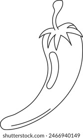 para aquellos de ustedes que están buscando materiales para hacer libros para colorear para niños. Esta imagen es adecuada para usted. un chile simple
