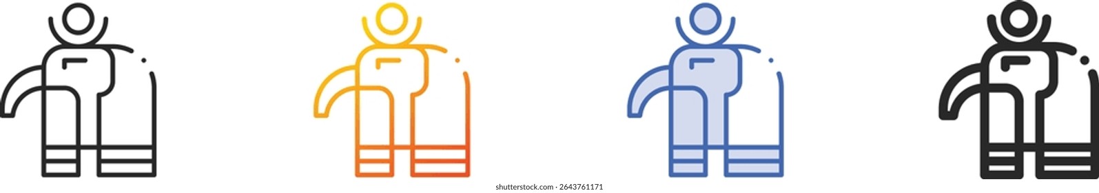 thoth icon.Thin Linear, Gradient, Blue Stroke and bold Style Design Isolated On White Background