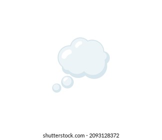 Thought Balloon vector isolated icon. Emoji illustration. Thinking Bubble vector emoticon