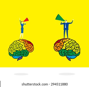 Thought between gender