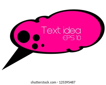 Thought bubble drawing