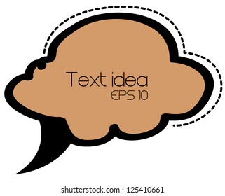 Thought bubble drawing