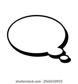 Thought Bubble Icon. blank speech bubble
