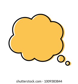 Thought bubble icon. Dream bubble symbol icon vector