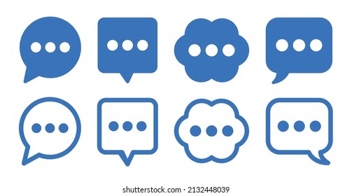 Thought bubble icon. Thinking bubble icon collection in graphic design.
