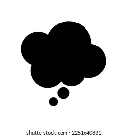 Thought Bubble Icon. Thinking, Opinion Symbol.