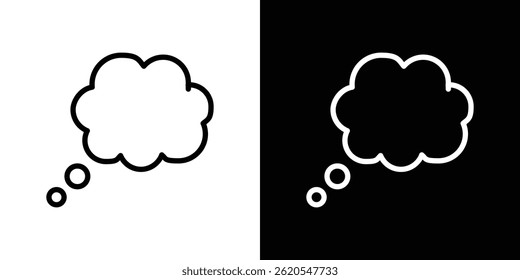 Thought bubble icon vector, illustration logo template in trendy style