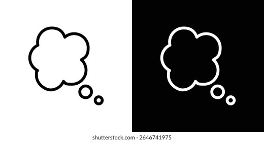 Thought bubble icon vector simple element illustration editable