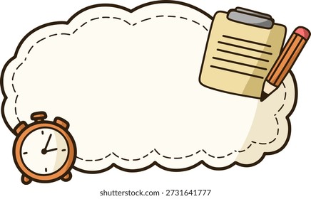 Estilo Plano de Ilustração de Planejamento de Bolhas de Pensamento
