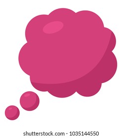Thought bubble symbolic of thinking and pondering