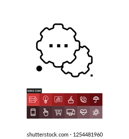 Thought bubble vector icon