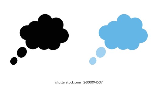 Thought bubble web vector icons