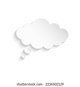 Thought cloud. Thought bubble. vector