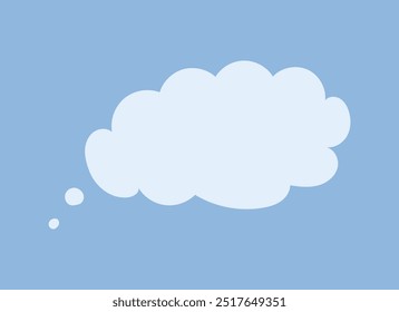 A thought cloud, a form and place for text.