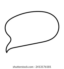 thought cloud ideas line doodle coloring  flat element icon Vector illustration