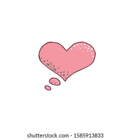 Thought frame. Speech bubble. Dream cloud. Talk balloon. Quote box.  Hand drawn vector illustration icons.  
