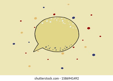 Thought frame. Speech bubble. Dream cloud. Talk balloon. Quote box.  Hand drawn vector illustration icons.  
