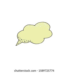 Thought frame. Speech bubble. Dream cloud. Talk balloon. Quote box.  Hand drawn vector illustration icons.  
