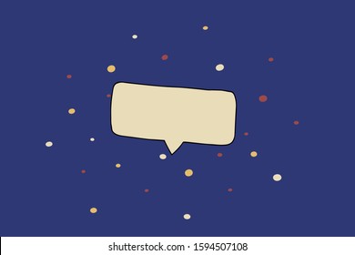 Thought frame. Speech bubble. Dream cloud. Talk balloon. Quote box.  Hand drawn vector illustration icons.  
