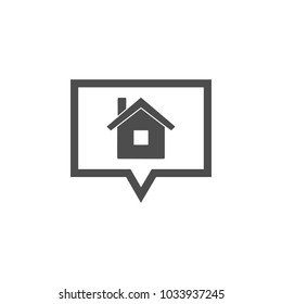 the thought of home icon. 
