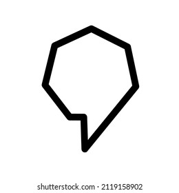 Thought icon for banner design. Chat talk bubble icon logo vector. Dialog, chat speech bubble. Vector illustration. stock image.
