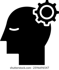 Thought Icon Glyph Vector Illustration