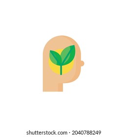 Thought Icon Isolated On White Background